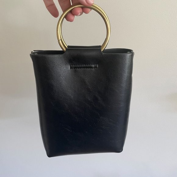 Leather Convertible Crossbody With Brass Hardware - Picture 6 of 12